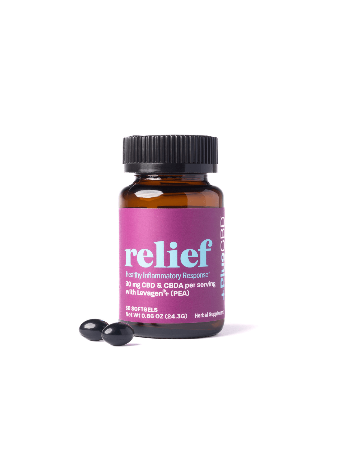 PlusCBD Relief Softgel Capsules